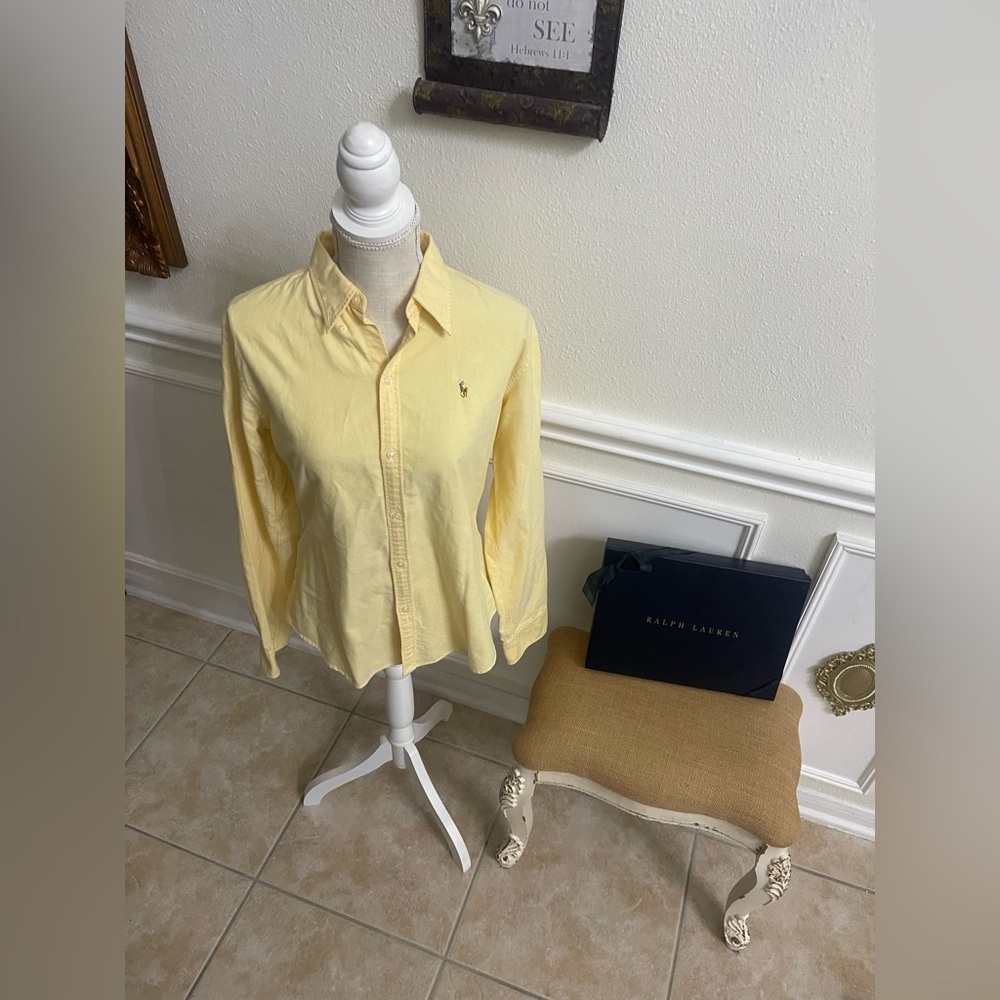 Ralph Lauren Yellow Button-Down Shirt
